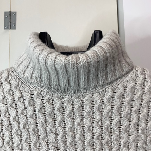 J. Crew Grey Merino Wool Turtleneck Sweater - Picture 3 of 8